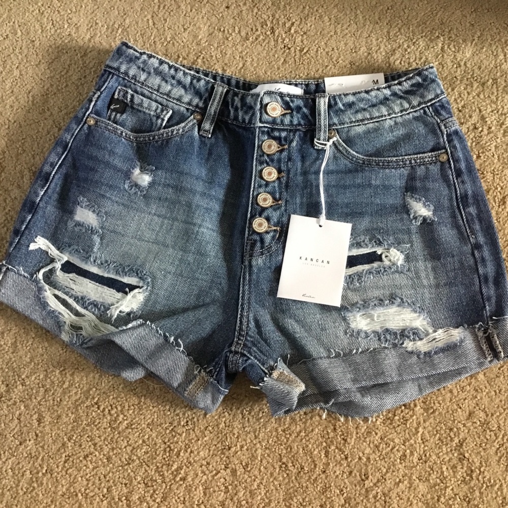 Kancan Distressed Shorts - Picture 6 of 6